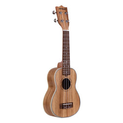 Ammoon Zebrawood 21&quot; Acoustic Ukulele 15 Fret 4 Strings Stringed Musical Instrument