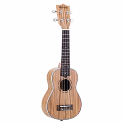 Ammoon Zebrawood 21&quot; Acoustic Ukulele 15 Fret 4 Strings Stringed Musical Instrument