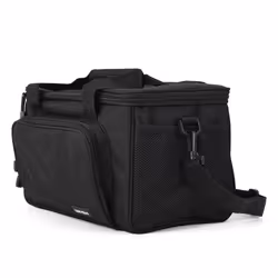 Canvas Fishing Shoulder Bag Pack Tackle Bag Lure Reel Bag Pouch Case New - black