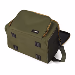 Canvas Fishing Shoulder Bag Pack Tackle Bag Lure Reel Bag Pouch Case New - black