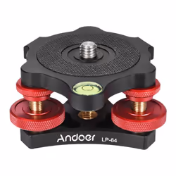 Tripod Leveling Base Bubble Level With 3/8&quot; Screw for DSLR Camera Max.15kg