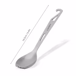 Lixada Stainless Steel Spork with Bottle Opener Lightweight Outdoor Dinner Spork Flatware for Travel