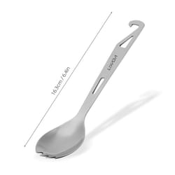 Lixada Stainless Steel Spork with Bottle Opener Lightweight Outdoor Dinner Spork Flatware for Travel