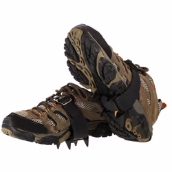4 Tooth Crampons Outdoor Mountain Climbing Hiking Ice Ski Snow Shoes Spikes Winter Anti Slip Ice