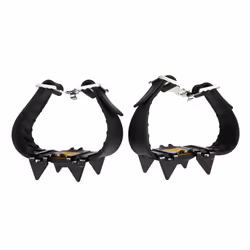 4 Tooth Crampons Outdoor Mountain Climbing Hiking Ice Ski Snow Shoes Spikes Winter Anti Slip Ice