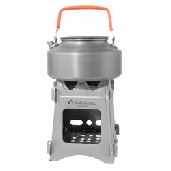 Camping Wood Stove Portable Folding Lightweight Titanium Wood Burning Backpacking Stove for Outdoor