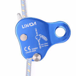 Lixada Climbing Protective Ascender 220LB Climbing Belay Device Rope Grip Outdoor Climbing Rigging