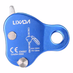 Lixada Climbing Protective Ascender 220LB Climbing Belay Device Rope Grip Outdoor Climbing Rigging