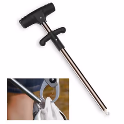 Fishing Hook Remover with Squeeze Puller Handle Fishing Hook Extractor Puller Fish Hook Tool - black