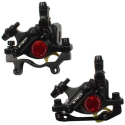 Bike Hydraulic Disc Brake Front Rear Calipers Cycling MTB Folding Bicycle - black, Front &amp; Rear caliper