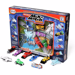 Popular Playthings MICRO Mix or Match Vehicles Deluxe 2, Vehicle set, 3 yr(s), Assorted colours