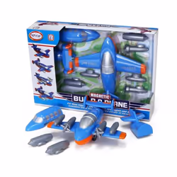 Popular Playthings Magnetic Build-A-Plane, Building set, 2 yr(s), 12 pc(s)