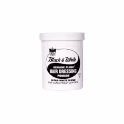Black & White Hair Dressing Pomade 200ml | Long Hold Hair Wax