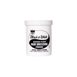 Black & White Hair Dressing Pomade 200ml | Long Hold Hair Wax