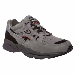 Propet Stability Walker Men's Sneakers - Grey/Black Nubuck  Size 10