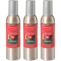 Yankee Candle Concentrated Air Freshener Room Spray  Odor Eliminator for Home  Bathroom  Macintosh  1.5 Oz (Pack of 3)