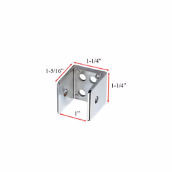 Toilet Partion Panel Pack Zamac Bracket Set