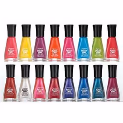 Lot of 7 Insta-dri Sally Hansen Finger Nail Polish No Repeat Colors FAST DRY FINGERNAIL POLISH