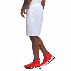 Champion mens 9"""" Shorts  Mesh Shorts  9""""  Mesh Basketball Shorts  Mesh Gym athletic shorts  White-407q88  XX-Large US