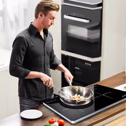 AMZCHEF Induction Hob |  2800W Double Induction Cooker - 3-hour Timer