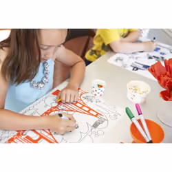 modern-twist 10 x 14 Reusable  Waterproof Coloring Mark-Mat Sheet for Kids  100% Food-Grade Silicone  Pack of 1  San Francisco