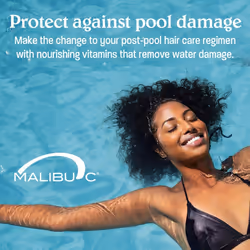 Malibu C Swimmers Wellness Conditioner (64 oz) - Moisturizing Conditioner for Swimmers - Strengthening Proteins Help Prevent Brittle  Dry Ha
