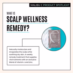 Malibu C Mini Malibu Rehab Scalp Wellness - Contains 2 Hair Remedy Packets - Miineral & Oil Infused Deep Conditioner and Scalp Rejuvenating Hair Care
