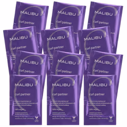 Malibu C Curl Partner Wellness Remedy (12 Packets) - Removes Mineral Build up for Healthier + Bouncier Curly Hair - Contains  ...