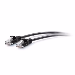 C2G 2.1m Cat6a Snagless Unshielded (UTP) Slim Ethernet Patch Cable - Black, 2.1 m, Cat6a, U/UTP (UTP), RJ-45, RJ-45, Black