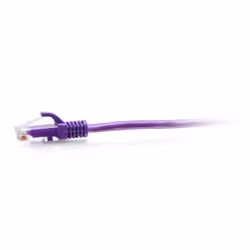 C2G 3m Cat6a Snagless Unshielded (UTP) Slim Ethernet Patch Cable - Purple, 3 m, Cat6a, U/UTP (UTP), RJ-45, RJ-45, Purple