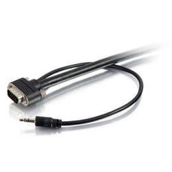 C2G VGA + 3.5mm m/m 7.62m VGA (D-Sub) + 3.5mm Black