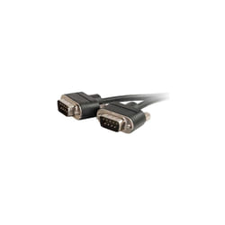 C2G 52166 Serial RS232 DB9 Null Modem Cable with Low Profile Connectors M/M  In-Wall CMG-Rated 6 Feet  1.82 Meters