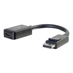 C2G 8in DisplayPort™ Male to HDMI Female Adapter Converter - Black