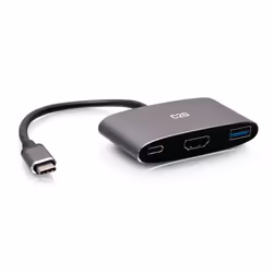C2G USB-C 3-in-1 Mini Dock with HDMI, USB-A, and USB-C Power Delivery up to 100W - 4K 60Hz, Wired, USB 3.2 Gen 1 (3.1 Gen 1)  ...