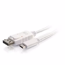 C2G 2.7m (9ft) USB C to DisplayPort Adapter Cable White - 4K Audio / Video Adapter, 4096 x 2160 pixels