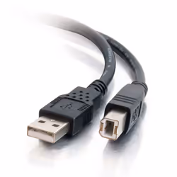C2G 1m USB 2.0 A/B Cable - Black, 1 m, USB A, USB B, USB 2.0, Male/Male, Black