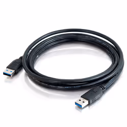 C2G 1m USB 3.0, 1 m, Male/Male, 4.8 Gbit/s, Black