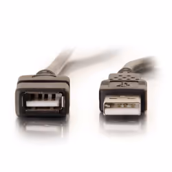 C2G 2M USB 2.0 A EXTENSION CABLE - BLACK (6.6FT) - Additional view 3