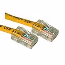 C2G Cat5E Crossover Patch Cable Yellow 0.5m, 0.5 m, RJ-45, RJ-45, Yellow