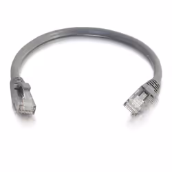 C2G 0.5m Cat6 Booted Unshielded (UTP) Network Patch Cable - Grey, 0.5 m, Cat6, U/UTP (UTP), RJ-45, RJ-45, Grey