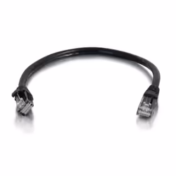 C2G 1m Cat6 Booted Unshielded (UTP) Network Patch Cable - Black, 1 m, Cat6, U/UTP (UTP), RJ-45, RJ-45, Black