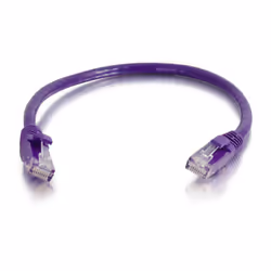 C2G 2m Cat6 Booted Unshielded (UTP) Network Patch Cable - Purple, 2 m, Cat6, U/UTP (UTP), RJ-45, RJ-45, Purple