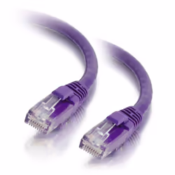 C2G 1m Cat5e Booted Unshielded (UTP) Network Patch Cable - Purple, 1 m, RJ-45, RJ-45, Purple