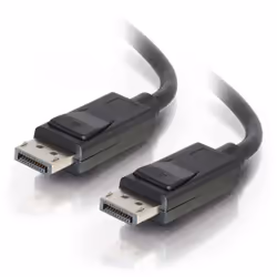 C2G 7m DisplayPort Cable with Latches 8K UHD M/M - 4K - Black, 7 m, DisplayPort, DisplayPort, Male, Male, Black