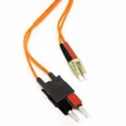 C2G 1m LC/SC LSZH Duplex 62.5/125 Multimode Fibre Patch Cable, 1 m