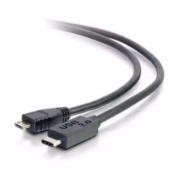 C2G 2m USB 2.0 USB Type C to USB Micro B Cable M/M - USB C Cable Black, 2 m, USB C, Micro-USB B, USB 2.0, Male/Male, Black