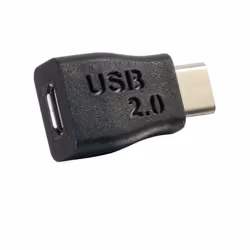C2G USB 2.0 USB C to USB Micro B Adapter M/F - USB Type C to USB Micro B Black - Additional view 4