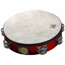 Remo Fiberskyn Tambourine - Quadura Deep Red, 8"