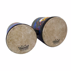 Remo KD-5400-01 Kids Percussion Bongo Drum - Fabric Rain Forest  5""-6