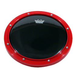 Remo RT-0008-58 8 Red Tunable Practice Pad with Ambassador Ebony Drumhead